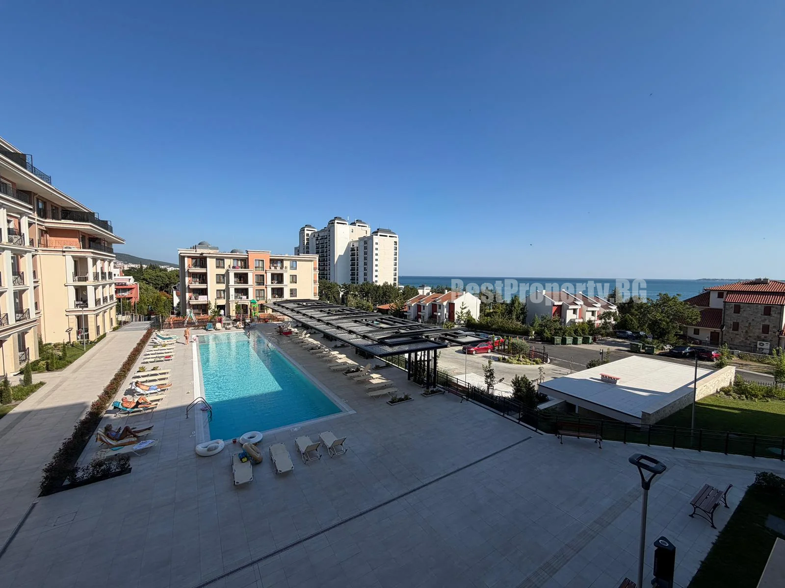 Przestronny apartament 66 m² z widokiem na morze i basen – Green Fort Suites – Słoneczny Brzeg