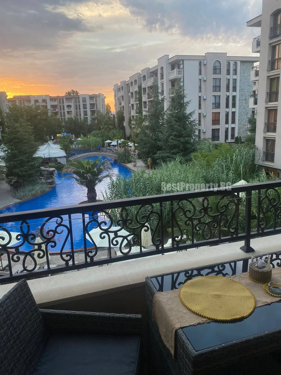 Spacious apartment of 82.19 m² with 2 bedrooms and pool view – Cascadas 9 – Sunny Beach