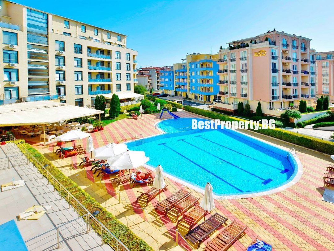 Cozy studio with balcony and sea view – Rainbow 1 – Sunny Beach