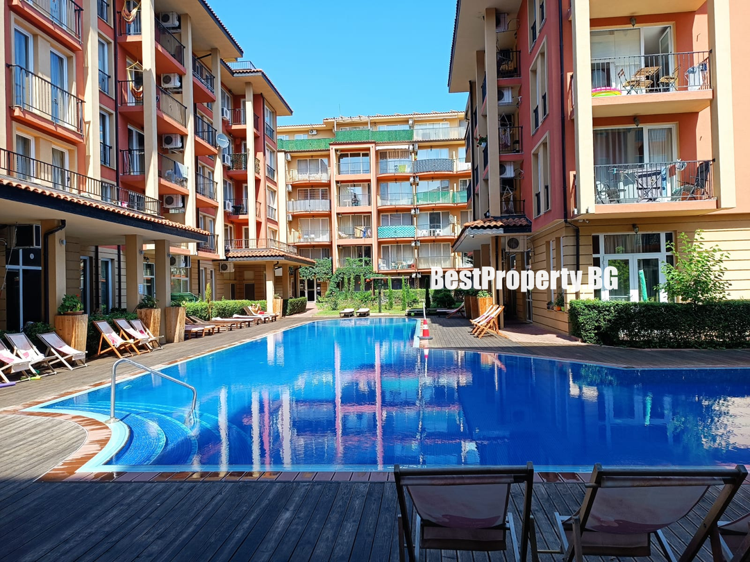 37 m² Studio with Terrace and Pool View – Sunny View Central – Sunny Beach