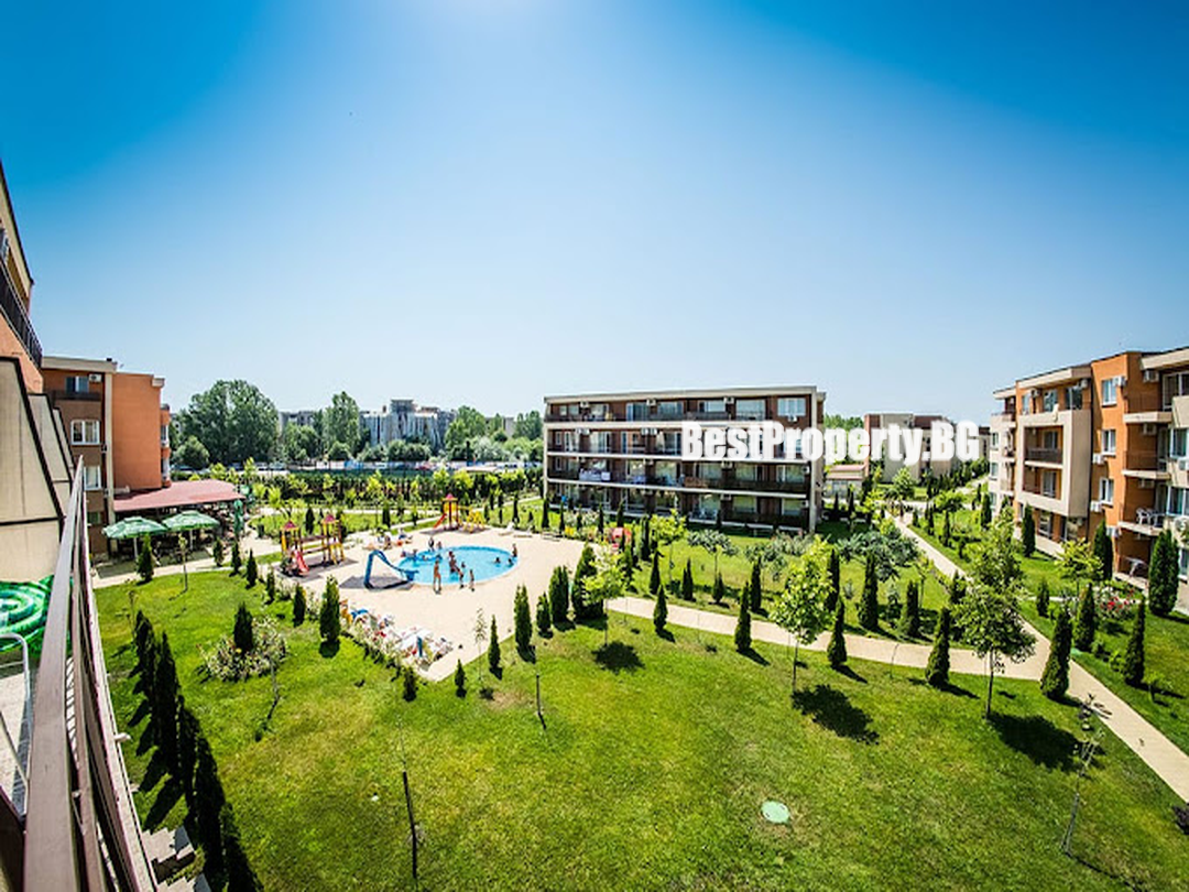 Cozy 40 m² studio with balcony and mountain view – Orchid Fort Garden – Sunny Beach