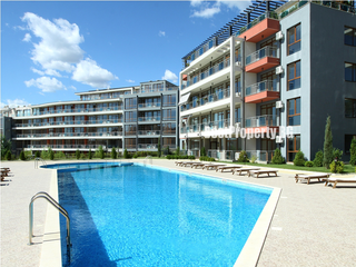 Comfortable 46 m² studio at Sun Wave – balcony with pool view – Sveti Vlas