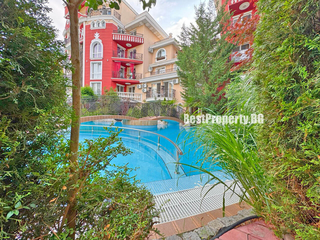 Spacious 78 m² apartment with a terrace above the pool – Messembria Resort – Sunny Beach